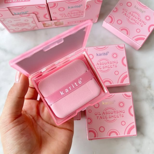 Papel arroz absorbente control de grasa + borla karite