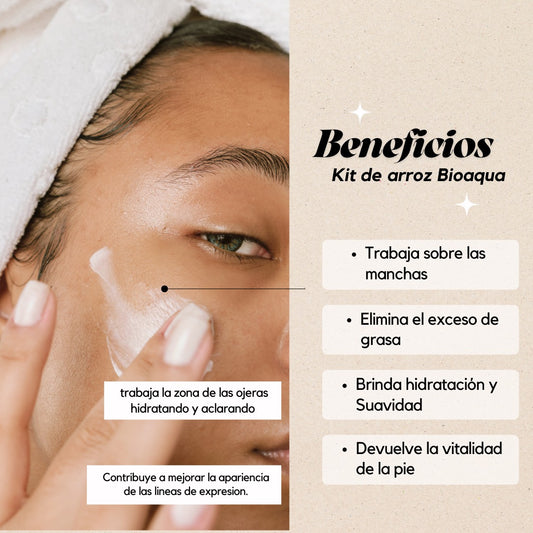 KIT DE ARROZ BIOAQUA + PROTECTOR SOLAR