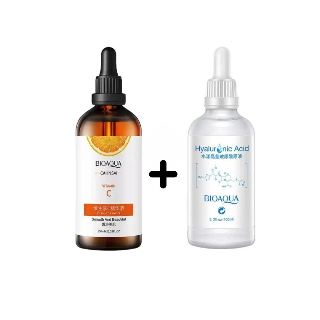 Serum Vitamina C 100ml + Serum Acido Hialuronico 100ml