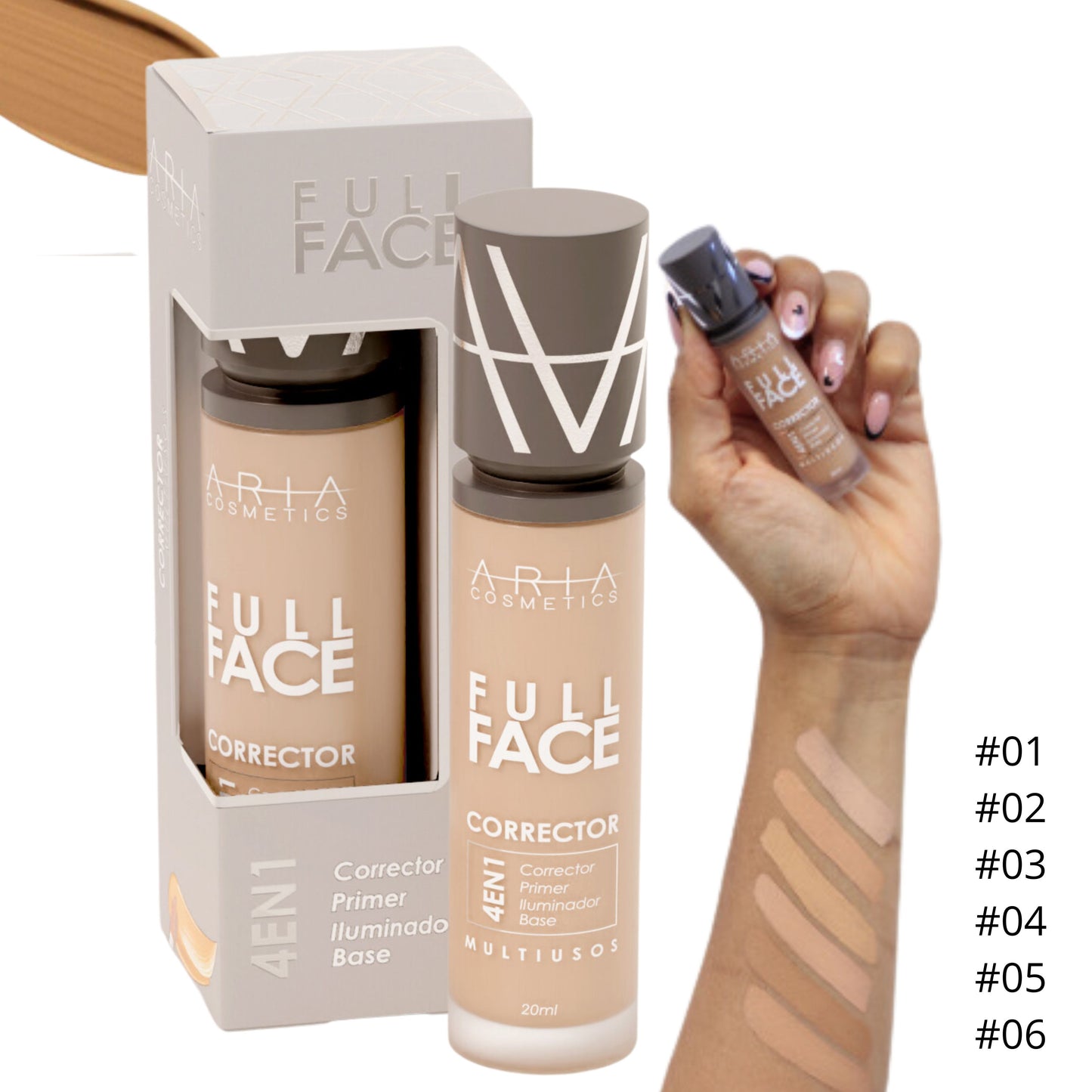 Corrector Full Face Aria Cosmetic