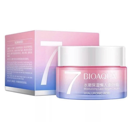 Crema Hidratante 7 Vegana Acido Hialuronico Bioaqua