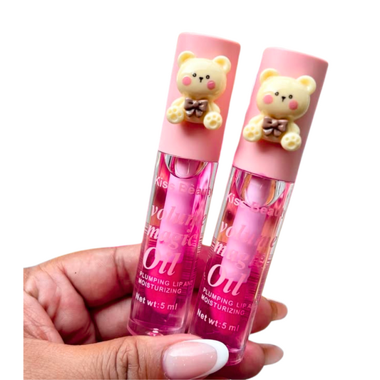 Lip gloss magico volume osito kiss beauty