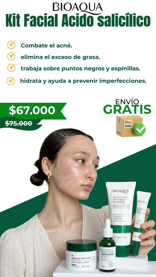 Kit Facial Ácido Salicílico Bioaqua (Envío Gratis)