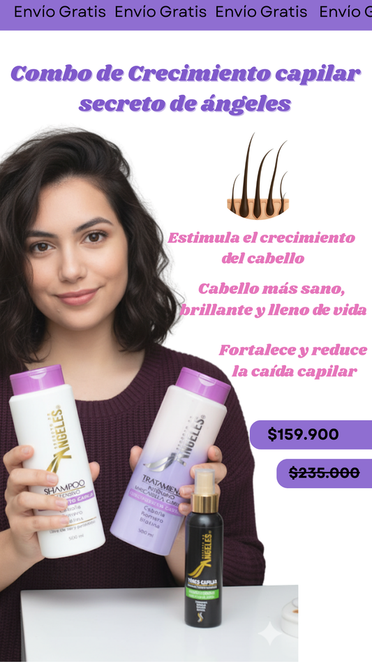 Combo de Crecimiento capilar secreto de ángeles
