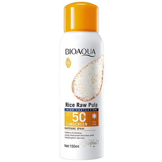 Protector solar de arroz en spray bioaqua