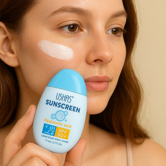 Protector solar acido hialuronico SPF50+ Ushas