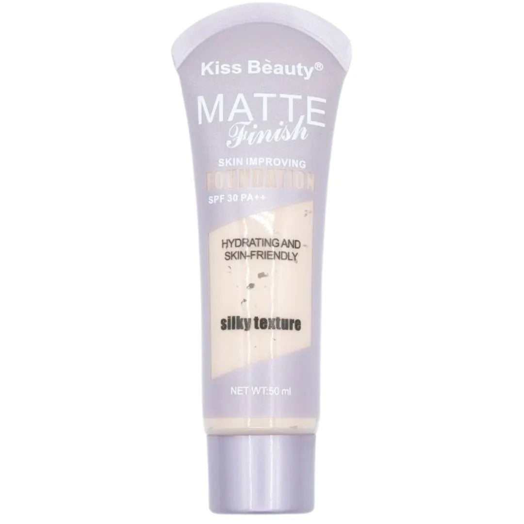 Base matte finish + protector solar 30spf kiss beauty