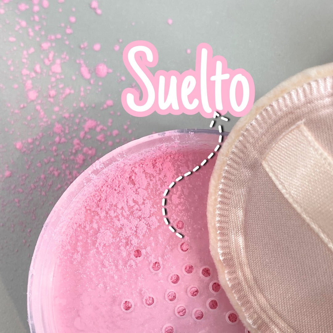 Polvo compacto + translucido rosa matte 18H Ushas