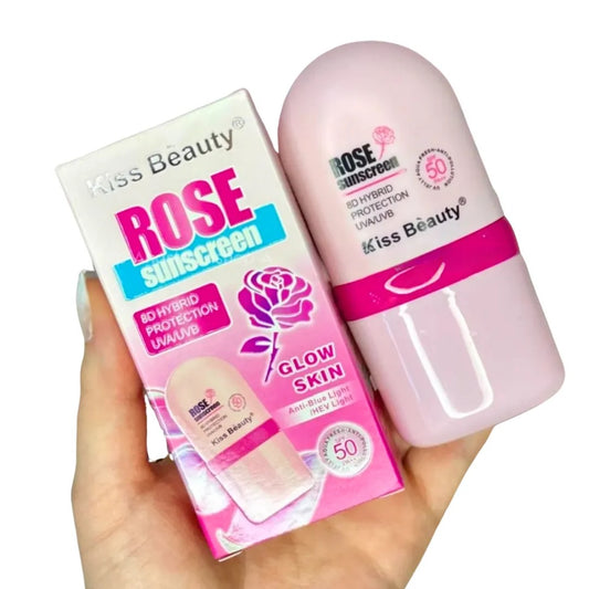 Protector solar de rosas 50spf 8d kiss beauty