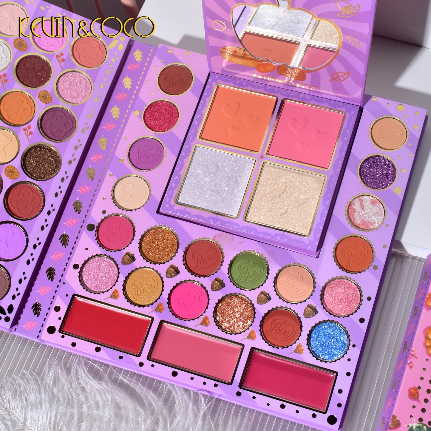 Paleta rose golden eyeshadow Kevin & Coco