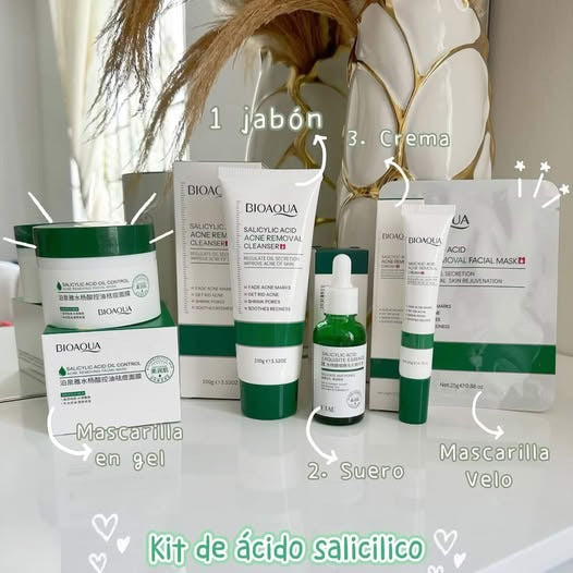 Kit Facial Ácido Salicílico Bioaqua (Envío Gratis)