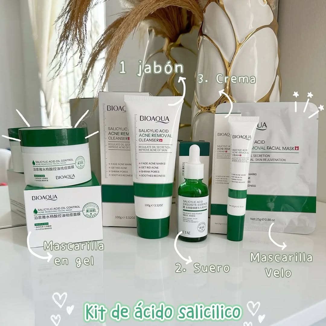 Kit Facial Ácido Salicílico Bioaqua (Envío Gratis)